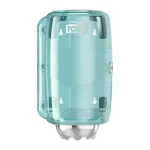 Dozownik Tork mini 658000 do ręczników w roli M1, turkus/biały
