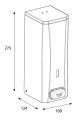 Dozownik Katrin 982517 do mydła w płynie lub w piance, pojemność 1000 ml - metalowy, wymiary dozownika