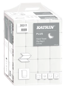 Ręcznik papierowy składany Katrin Plus 35311 ZigZag 4000 celuloza 2w