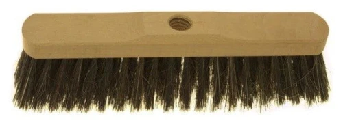Szczotka drewniana do zamiatania szerokość 60 cm, włosie mieszanka, do kija z gwintem fi 22 mm