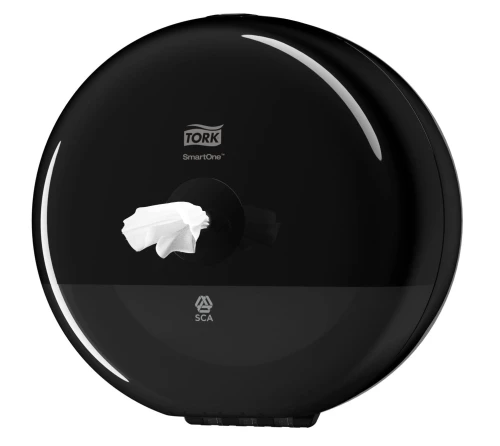 Tork SmartOne® mini 681008 czarny, dozownik papieru toaletowego w roli, z wkładem