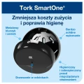 Tork SmartOne® mini 681008 czarny, dozownik papieru toaletowego w roli