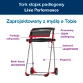 Tork 652008 system w1 stojak podłogowy na czyściwa przemysłowe w roli, kolor czarno-czerwony