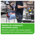Tork 652008 system w1 stojak podłogowy na czyściwa przemysłowe w roli, kolor czarno-czerwony