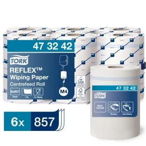 Ręcznik papierowy w roli Tork M4 473242 300 mb biały 1-warstwowy