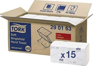 Ręczniki papierowe ZZ Tork 290163 Advanced, 3750 szt, 2-w, białe