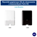 Ręcznik papierowy w składce wielopanelowej Tork Premium 100297 H2, kolor biały, ekstra miękki, foliopak zawiera 21 x 100 = 2100 listków