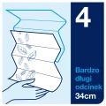 Ręcznik papierowy w składce wielopanelowej Tork Premium 100297, kolor biały, ekstra miękki, foliopak zawiera 21 x 100 = 2100 listków