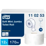 Papier toaletowy 110253 mini jumbo rola Tork Premium 170m 2-warstw