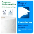 Papier toaletowy mini jumbo rola miękki Tork 110253 Premium, długość 170 m, celuloza dwuwarstwowa, system T2