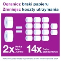 Papier toaletowy mini jumbo rola miękki Tork 110253 Premium, długość 170 m, celuloza dwuwarstwowa, system T2
