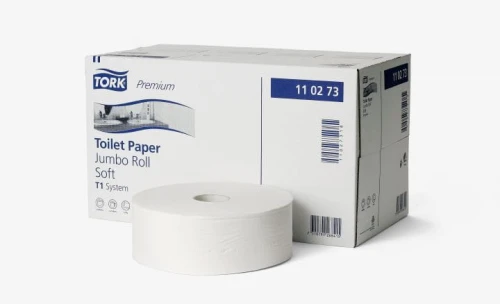 Papier toaletowy jumbo Tork Premium, średnica rolki 26 cm, długość 360 m, miękka celuloza dwuwarstwowa, karton 6 rolek
