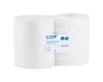 Papier toaletowy średnicy 23 cm, dług. 340 m, biały 1-warstw., 6 szt
