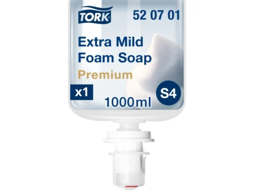 Mydło w pianie Tork Premium 520701, system S4, bezzapachowe i bez barwników, antyalergiczne, 1 L = 2500 doz