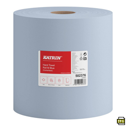 Ręcznik papierowy w roli 502376 Katrin Basic M Blue 150 m 1-warstwowy, w opakowaniu 3 rolki, cena za opakowanie.