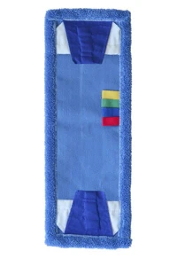 MOP Nakładka z mikrofazy 40cmx13cm DUO NIEBIESKA IM-AKC-0003 (kieszeń i trapezowe zakładki)