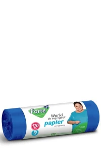  Worki na śmieci do segregacji FORTE+ 120L/10szt. NIEBIESKIE / PAPIER /12/