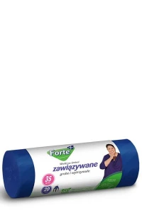  Worki na śmieci  LDPE zawiązywane FORTE+ 35L/20 szt. /25/