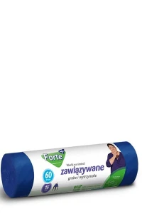  Worki na śmieci LDPE zawiązywane FORTE+  60L/16 szt. /25/