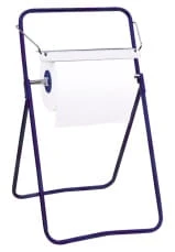 Stojak ST1N na czyściwa w rolach do szerokości 40 cm, niebieski