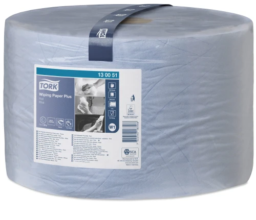Czyściwo papierowe Tork 130045 długość 510 m x 23,5 cm, niebieskie dwuwarstwowe