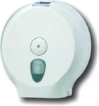 Podajnik papieru toaletowego 590B jumbo do 23 cm, biały plastik ABS