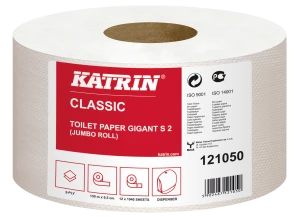 Papier toaletowy Katrin Classic S2 121050 Gigant 130 m biały 2-warst